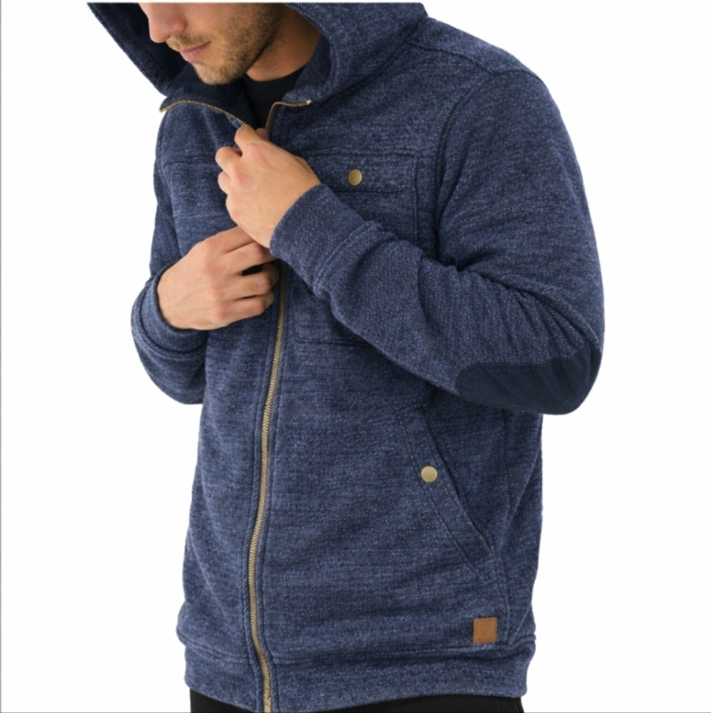 Roark Revival Baidam Road Fleece Hoodie With Elbow Patches